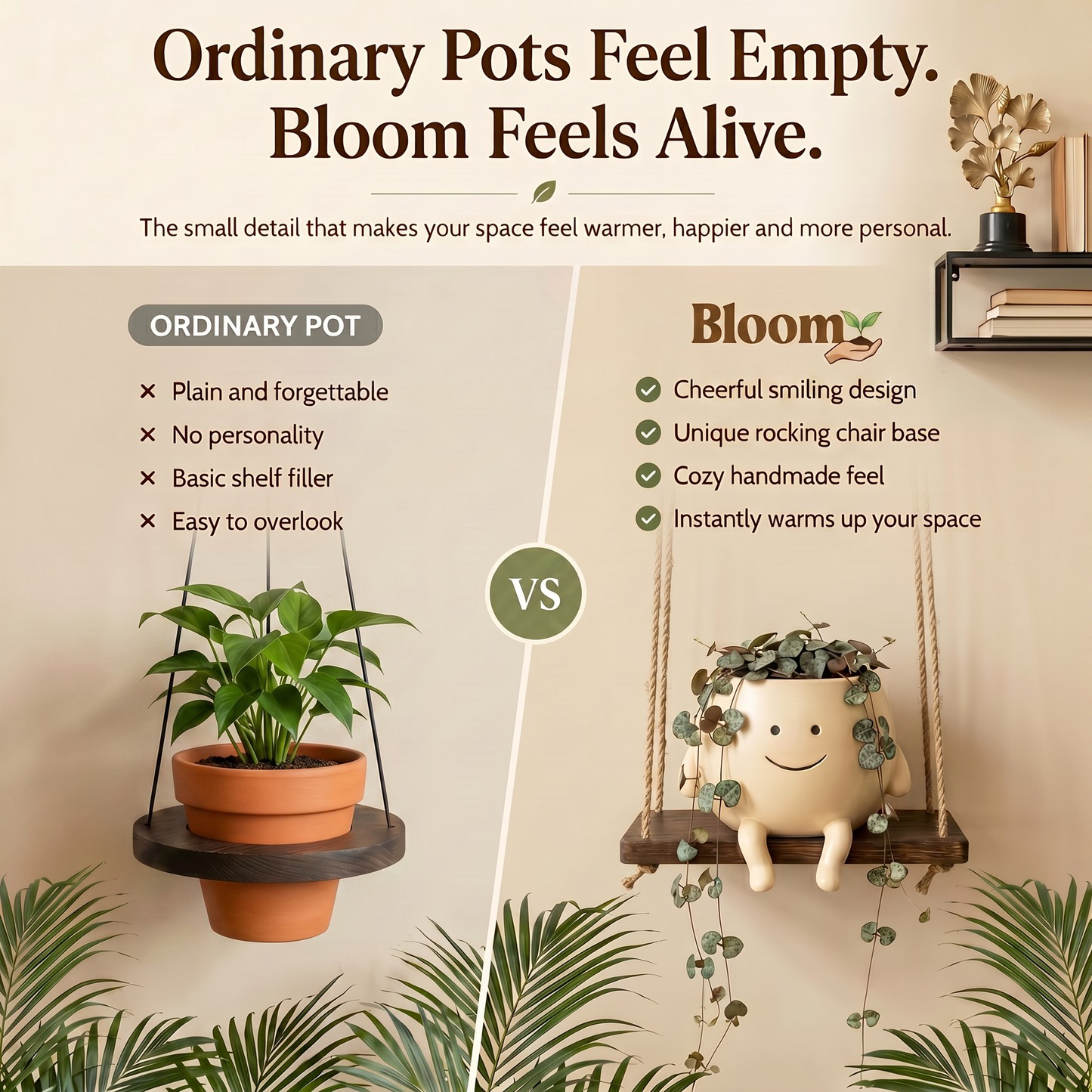Bloomy™ Smiley Rocking Planter