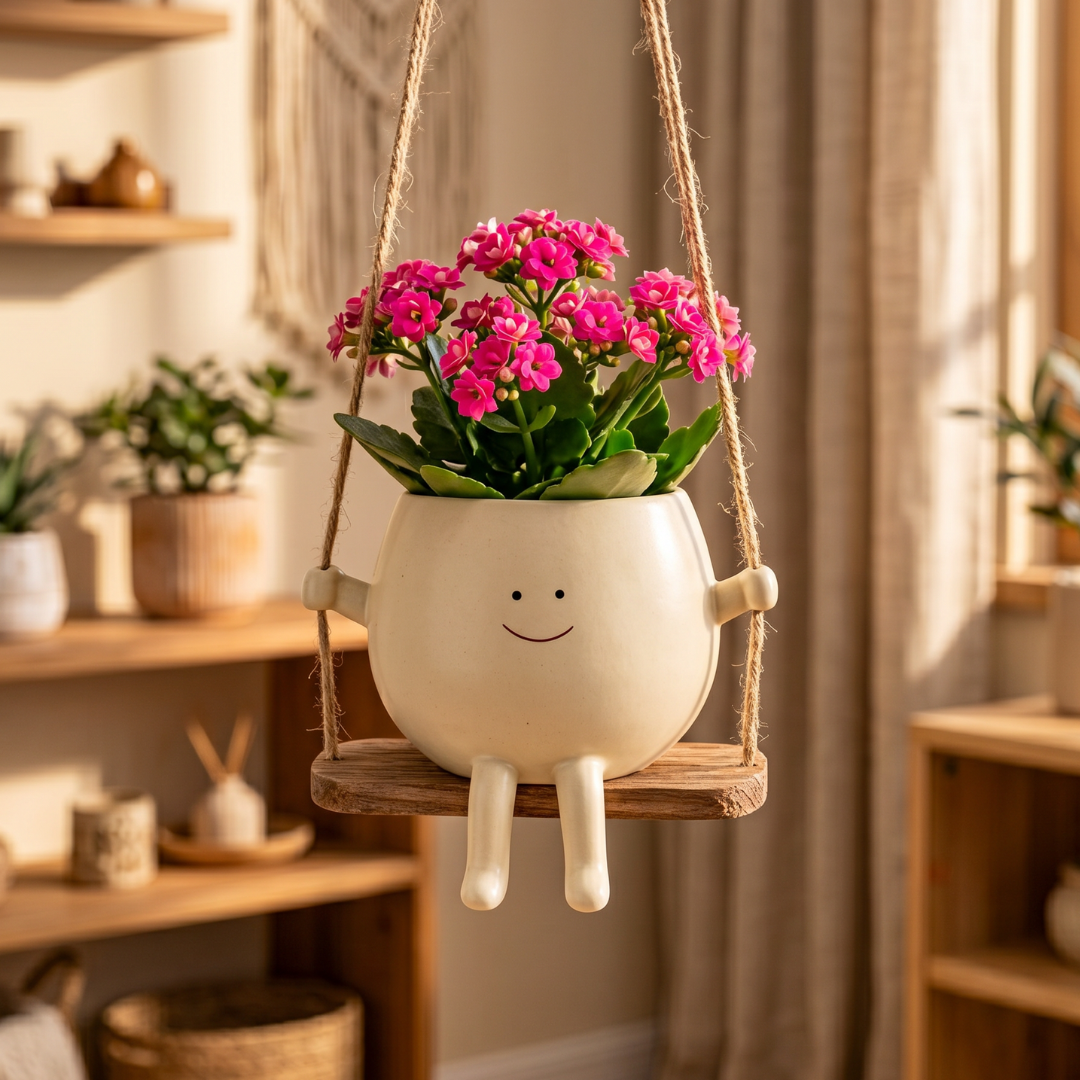 Bloomy™ Smiley Rocking Planter